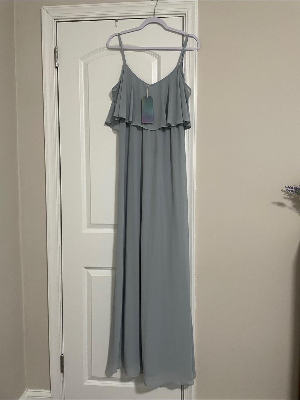 Show Me Your Mumu Dusty Blue Layered Maxi Dress - New with tags